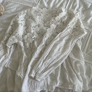 Floral lace free people top